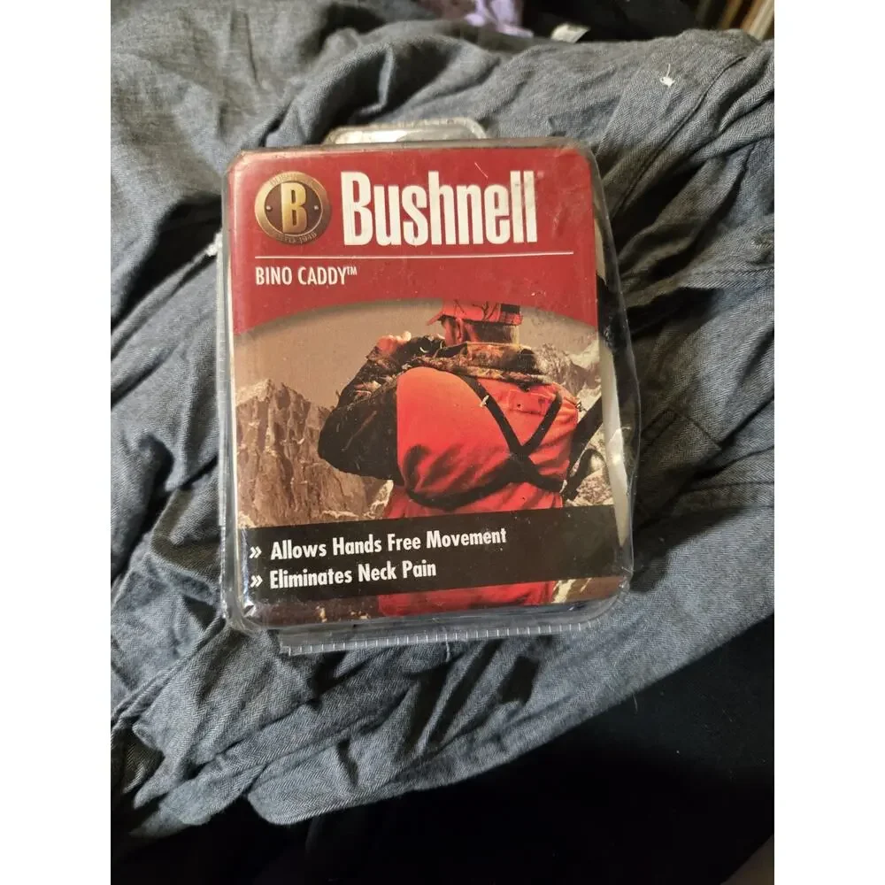 Bushnell Bino Caddy Binocular Harness Strap Hands Free Hunting Hiking Black
